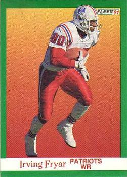 #137 Irving Fryar - New England Patriots - 1991 Fleer Football