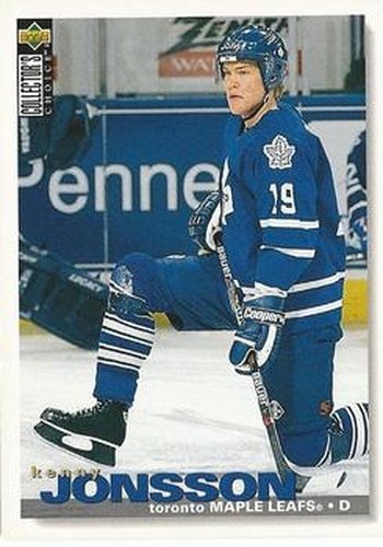 #137 Kenny Jonsson - Toronto Maple Leafs - 1995-96 Collector's Choice Hockey