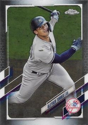 #137 Gleyber Torres - New York Yankees - 2021 Topps Chrome Baseball