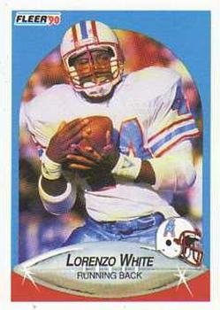 #137 Lorenzo White - Houston Oilers - 1990 Fleer Football
