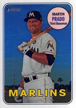 #137 Martin Prado - Miami Marlins - 2018 Topps Heritage Baseball
