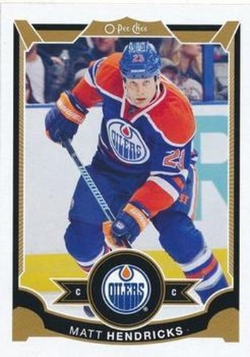 #137 Matt Hendricks - Edmonton Oilers - 2015-16 O-Pee-Chee Hockey