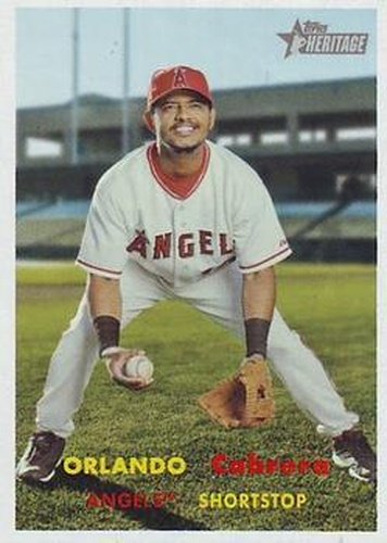 #137 Orlando Cabrera - Los Angeles Angels - 2006 Topps Heritage Baseball