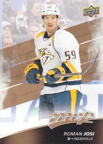 #137 Roman Josi - Nashville Predators - 2017-18 Upper Deck MVP Hockey