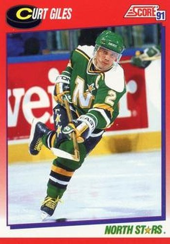 #137 Curt Giles - Minnesota North Stars - 1991-92 Score Canadian Bilingual Hockey