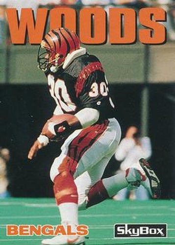 #137 Ickey Woods - Cincinnati Bengals - 1992 SkyBox Impact Football