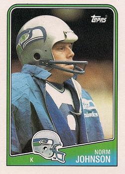 #137 Norm Johnson - Seattle Seahawks - 1988 Topps Football