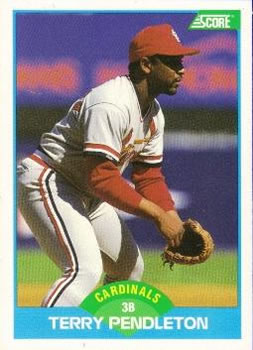 #137 Terry Pendleton - St. Louis Cardinals - 1989 Score Baseball