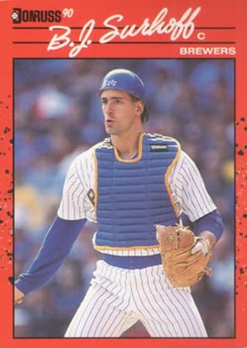 #173 B.J. Surhoff - Milwaukee Brewers - 1990 Donruss Baseball