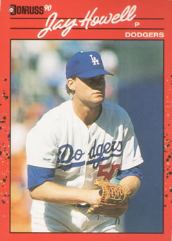 #203 Jay Howell - Los Angeles Dodgers - 1990 Donruss Baseball