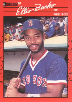 #228 Ellis Burks - Boston Red Sox - 1990 Donruss Baseball