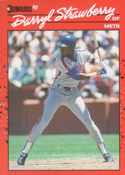 #235 Darryl Strawberry - New York Mets - 1990 Donruss Baseball