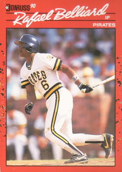 #252 Rafael Belliard - Pittsburgh Pirates - 1990 Donruss Baseball