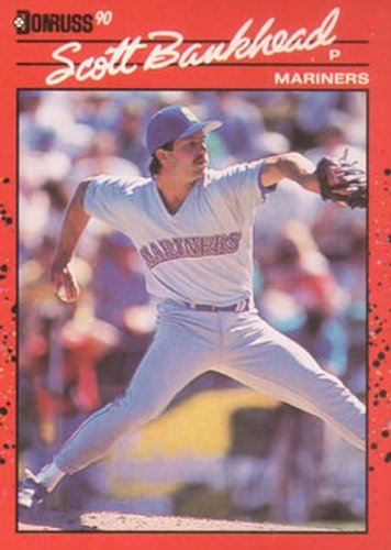 #261 Scott Bankhead - Seattle Mariners - 1990 Donruss Baseball