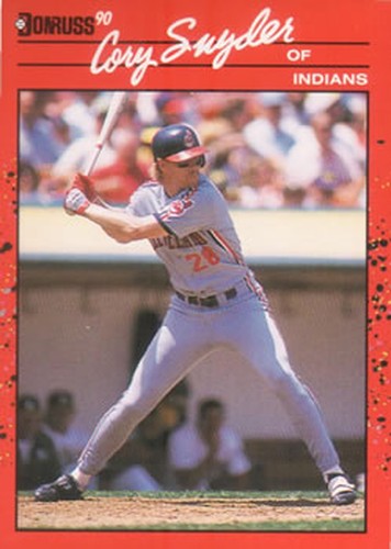 #272 Cory Snyder - Cleveland Indians - 1990 Donruss Baseball