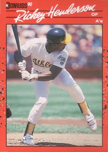 #304 Rickey Henderson - Oakland Athletics - 1990 Donruss Baseball