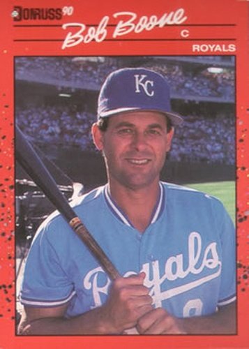 #326 Bob Boone - Kansas City Royals - 1990 Donruss Baseball
