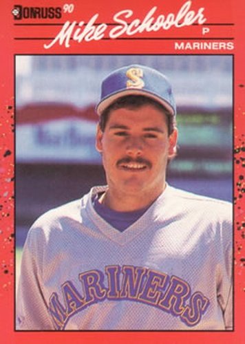 #330 Mike Schooler - Seattle Mariners - 1990 Donruss Baseball