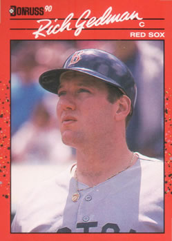 #346 Rich Gedman - Boston Red Sox - 1990 Donruss Baseball
