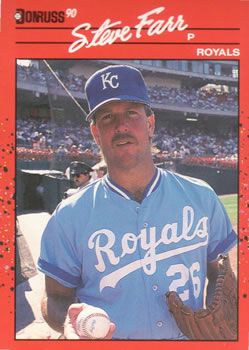 #356 Steve Farr - Kansas City Royals - 1990 Donruss Baseball