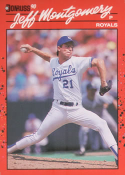 #380 Jeff Montgomery - Kansas City Royals - 1990 Donruss Baseball