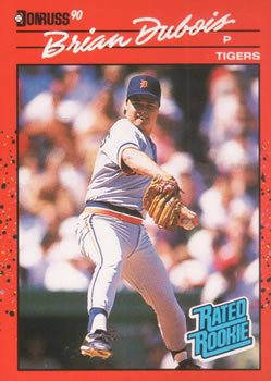 #38 Brian DuBois - Detroit Tigers - 1990 Donruss Baseball