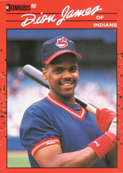 #428 Dion James - Cleveland Indians - 1990 Donruss Baseball