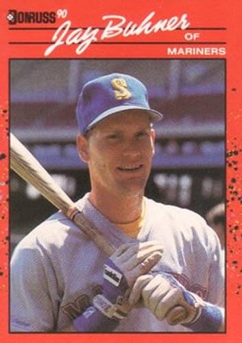 #448 Jay Buhner - Seattle Mariners - 1990 Donruss Baseball