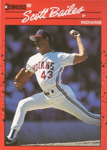 #468 Scott Bailes - Cleveland Indians - 1990 Donruss Baseball
