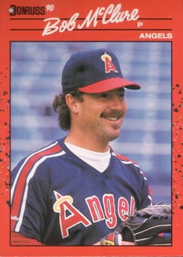 #470 Bob McClure - California Angels - 1990 Donruss Baseball