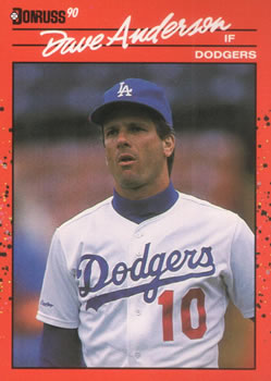 #486 Dave Anderson - Los Angeles Dodgers - 1990 Donruss Baseball