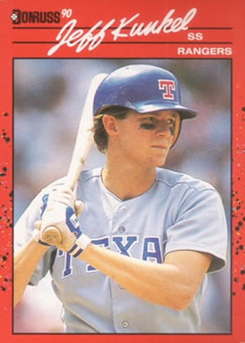 #496 Jeff Kunkel - Texas Rangers - 1990 Donruss Baseball