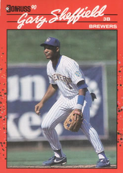 #501 Gary Sheffield - Milwaukee Brewers - 1990 Donruss Baseball