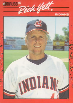 #509 Rich Yett - Cleveland Indians - 1990 Donruss Baseball