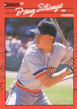 #535 Doug Strange - Detroit Tigers - 1990 Donruss Baseball