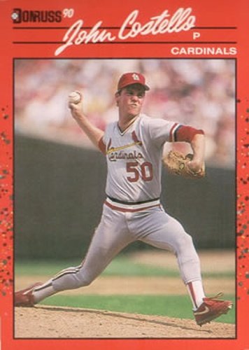 #555 John Costello - St. Louis Cardinals - 1990 Donruss Baseball