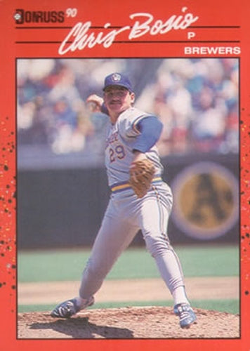 #57 Chris Bosio - Milwaukee Brewers - 1990 Donruss Baseball