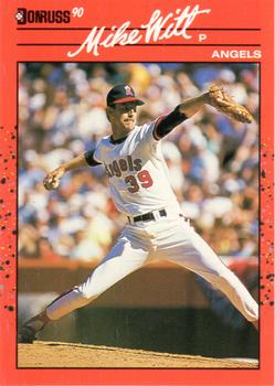 #580 Mike Witt - California Angels - 1990 Donruss Baseball