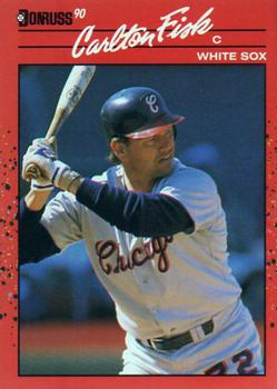 #58 Carlton Fisk - Chicago White Sox - 1990 Donruss Baseball