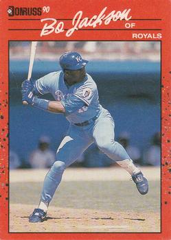 #61 Bo Jackson - Kansas City Royals - 1990 Donruss Baseball