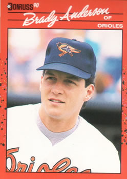 #638 Brady Anderson - Baltimore Orioles - 1990 Donruss Baseball