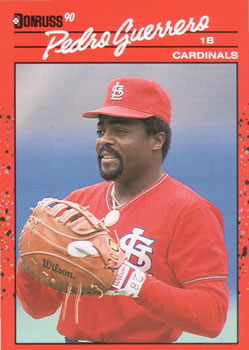 #63 Pedro Guerrero - St. Louis Cardinals - 1990 Donruss Baseball