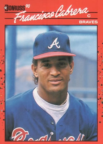 #646 Francisco Cabrera - Atlanta Braves - 1990 Donruss Baseball