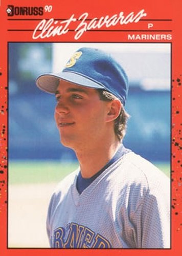 #662 Clint Zavaras - Seattle Mariners - 1990 Donruss Baseball