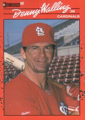 #677 Denny Walling - St. Louis Cardinals - 1990 Donruss Baseball