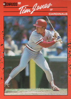 #686 Tim Jones - St. Louis Cardinals - 1990 Donruss Baseball
