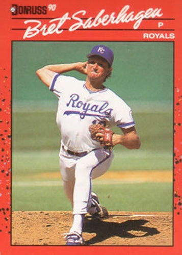 #89 Bret Saberhagen - Kansas City Royals - 1990 Donruss Baseball