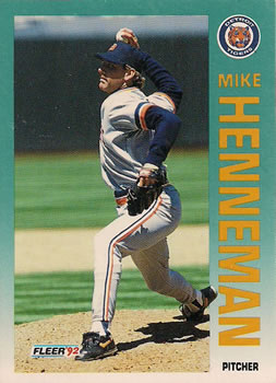 #138 Mike Henneman - Detroit Tigers - 1992 Fleer Baseball