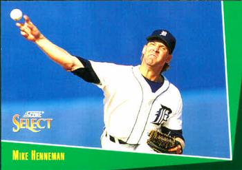 #138 Mike Henneman - Detroit Tigers - 1993 Select Baseball