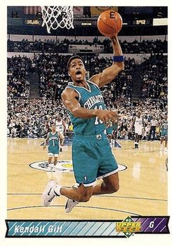 #138 Kendall Gill - Charlotte Hornets - 1992-93 Upper Deck Basketball